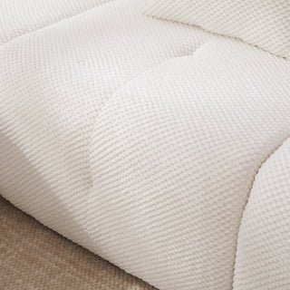 Sunvega Modular Loveseat Sofa with Tufted Design and Two Pillows for Living Room