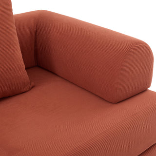 Sunvega Foldable Compressible Sofa with Metal Frame and Cushions for Small Spaces