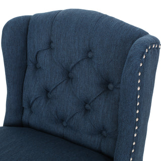 Sunvega Vienna Contemporary Tufted Wingback 31 Inch Counter Stools Set of 2