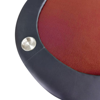 Sunvega 73 Inch Foldable Oval Poker Table with Cup Holders for 8 Players
