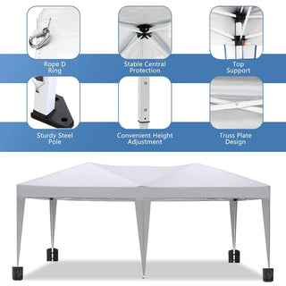 Sunvega 10x20 Pop Up Canopy Tent with 6 Removable Sidewalls and Carry Bag