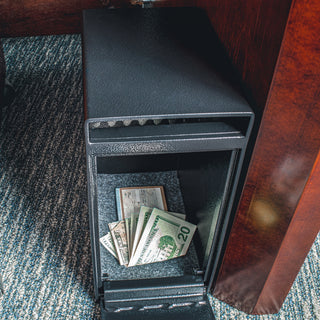 Sunvega Dual Key Lock Steel Depository Safe with Anti-Fishing Baffle and Mounting Hardware