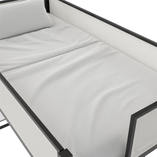 Sunvega Twin Loft Bed with Desk and Shelves for Kids and Teens Bedroom