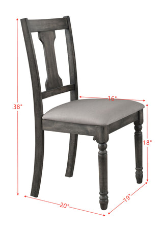 Sunvega Tan Linen Upholstered Armless Dining Chair with Wooden Backrest Set of 2