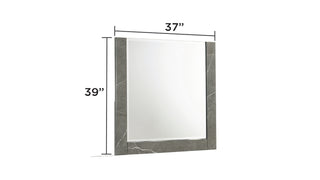 Sunvega Lacquer Frame Mirror with Integrated LED Lighting for Modern Decor