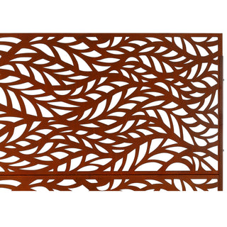 Sunvega Freestanding Metal Privacy Screen 76" H x 48" W for Indoor Outdoor Use
