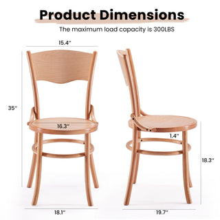 Sunvega Solid Wood Dining Chairs Set of 2 Fully Assembled for Dining Room and Living Room
