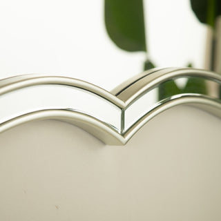 Sunvega Sunburst-Shaped PU Art Decorative Wall Mirror for Bathroom Bedroom