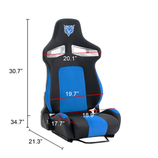 Sunvega Universal PVC Bucket Style Reclinable PU Leather Simulator Racing Seat