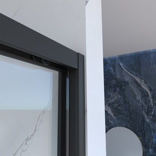 Sunvega 56-60"x58" Adjustable Aluminum Frame Double Sliding Bathtub Screen