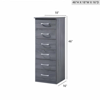 Sunvega Sandle Wood Contemporary Nightstand with Spacious Top for Compact Spaces