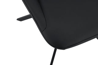 Sunvega Modern PU Leather Swivel Dining Chairs Set of 2 with Auto-Return and High Back
