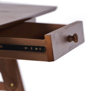 Sunvega Modern Rubberwood Desk with Drawer for Home Office Workstation 57 Inch