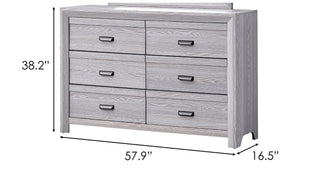 Sunvega Contemporary Nightstand End Table with Two Storage Drawers and Metal Hand Pull