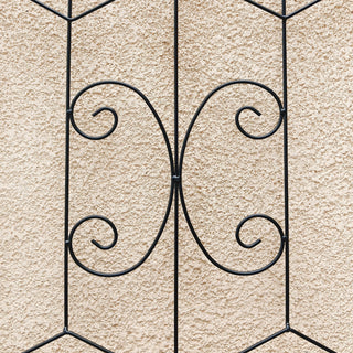 Sunvega 4 Pack 86.7" x 19.7" Metal Trellis for Climbing Plants Outdoor Rustproof
