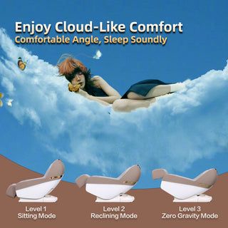 Sunvega Zero Gravity SL-Track Shiatsu Massage Chair Recliner with Auto Heating