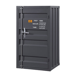 Sunvega KD Metal Cargo Blue Storage Chest with Recessed Panels and Lock