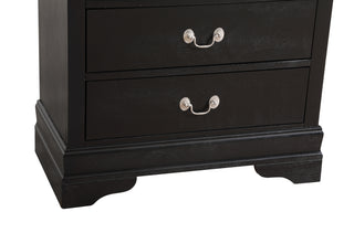 Sunvega Traditional Style Bedroom Chest with Carved Bases and Curved Mouldings