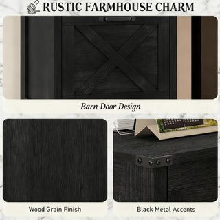 Sunvega Rustic Farmhouse File Cabinet with 3 Drawers for Organized Office Storage