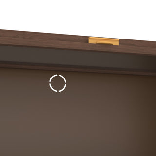 Sunvega 57" Tall Metal 4 Flip Door Cabinet with Ample Storage Space for Bedroom