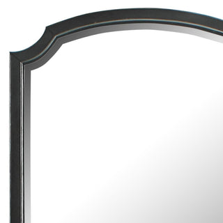 Sunvega Transitional Wood Framed Beveled Mirror with Inner Dimension 24x23 Inch