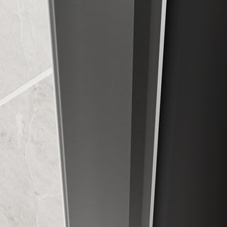 Sunvega 56-60" W x 72" H Matte Black Aluminum Frame Double Sliding Shower Door