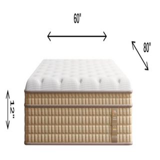Sunvega 12 Inch Queen Hybrid Mattress with Gel Memory Foam and Pocket Springs