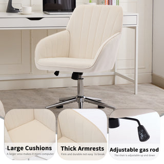 Sunvega Ergonomic Swivel Chair with Soft Memory Foam Cushion and Lumbar Support