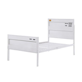 Sunvega Modern Industrial Metal Twin Platform Bed with Cargo Container Lock