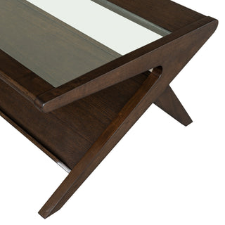 Sunvega Antique Cream Nightstand with Spindle Legs and Spacious Drawer Storage