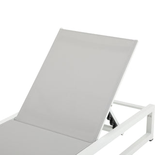 Sunvega Adjustable Patio Chaise Lounge Set of 2 with Breathable Mesh Seat