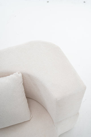 Sunvega Chenille Fabric Convertible Sofa Bed with High-Density Rebound Sponge for Living Room