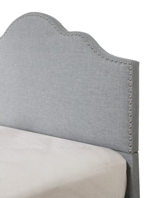 Sunvega Light Gray Transitional Full Upholstered Bed for Your Home