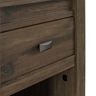 Sunvega Farmington Rustic Nightstand with Ample Storage for Bedroom