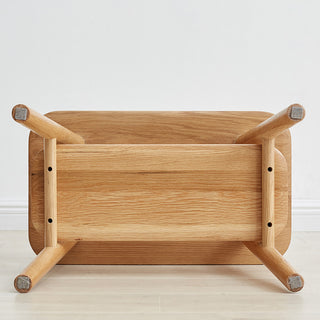 Sunvega 60cm Natural Wood Compact Dresser Bistro Table with Storage Drawer