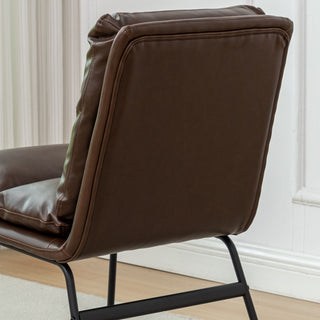 Sunvega Milos Contemporary Upholstered Dining Chairs with Sled Base and Detailed Stitching