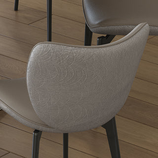 Sunvega Modern PU Leather Dining Chairs Set of 2 with Carbon Steel Frame for Kitchen