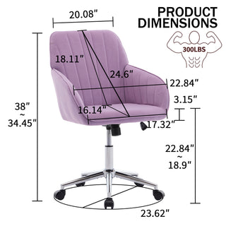 Sunvega Ergonomic Swivel Chair with Soft Memory Foam Cushion and Lumbar Support