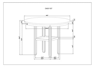 Sunvega Light Gray Transitional Bar Table with Marble Top and Storage Shelf