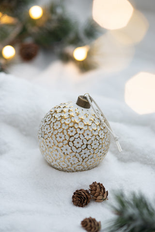 Sunvega Glass Glitter Painted Christmas Ball Ornaments Set of 12 for Holiday Decor