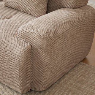 Sunvega Modular Loveseat Sofa with Tufted Design and Two Pillows for Living Room