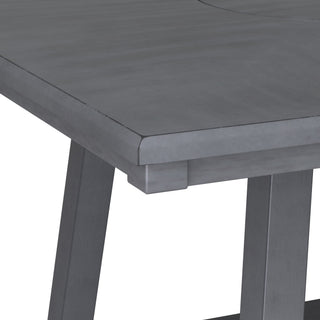 Sunvega Counter Height Dining Table with Tapered Base and Storage Shelf
