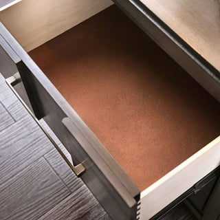 Sunvega Gray Transitional Nightstand with English Dovetail Drawer and Felt Lining