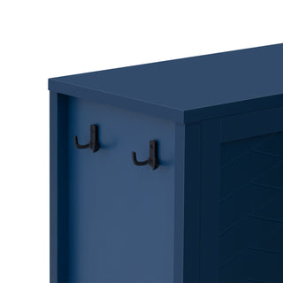 Sunvega 55.1-Inch Modern Sideboard with 4 Doors and Open Shelf for Living Room