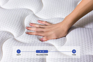 Sunvega 10 Inch Cooling Gel Memory Foam Hybrid Mattress with Pocket Springs for Medium Firmness