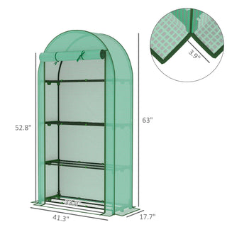 Sunvega Upgraded Walk-in Tunnel Greenhouse with PE Cover and Mesh Door