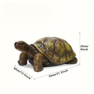 Sunvega Large 3D Turtle Statue with Realistic Shell Design for Outdoor Garden Decor