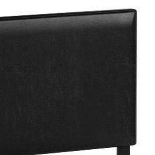 Sunvega Midcentury Modern Queen Size Bed with Upholstered Headboard and Footboard