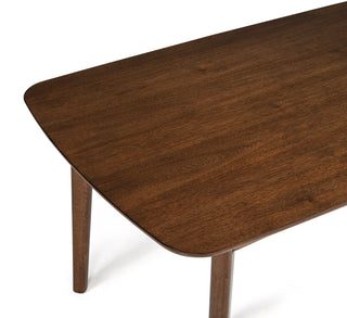 Sunvega Mid-century Modern Rectangular Dining Table with Warm Wood Finish