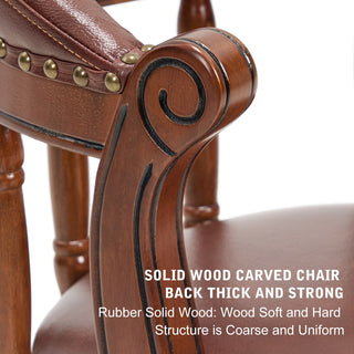 Sunvega Cow Top Leather Swivel Bar Stool with Wooden Back for Kitchen Dining
